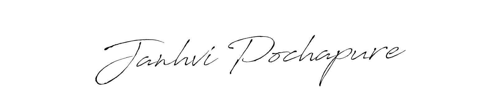 Also You can easily find your signature by using the search form. We will create Janhvi Pochapure name handwritten signature images for you free of cost using Antro_Vectra sign style. Janhvi Pochapure signature style 6 images and pictures png