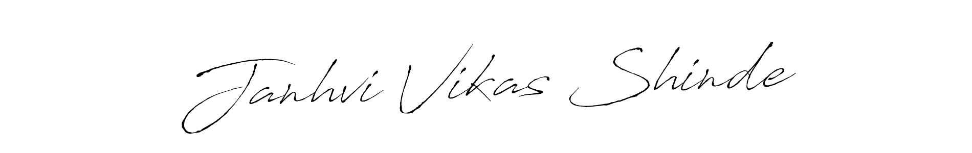 You should practise on your own different ways (Antro_Vectra) to write your name (Janhvi Vikas Shinde) in signature. don't let someone else do it for you. Janhvi Vikas Shinde signature style 6 images and pictures png