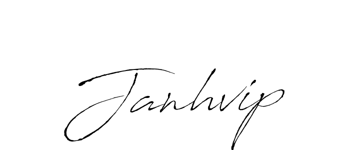 How to Draw Janhvip signature style? Antro_Vectra is a latest design signature styles for name Janhvip. Janhvip signature style 6 images and pictures png