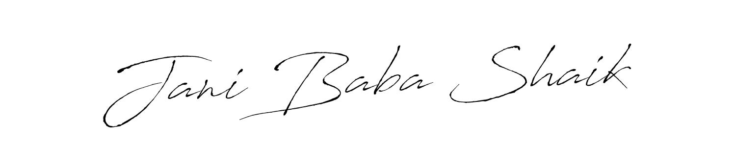 Use a signature maker to create a handwritten signature online. With this signature software, you can design (Antro_Vectra) your own signature for name Jani Baba Shaik. Jani Baba Shaik signature style 6 images and pictures png