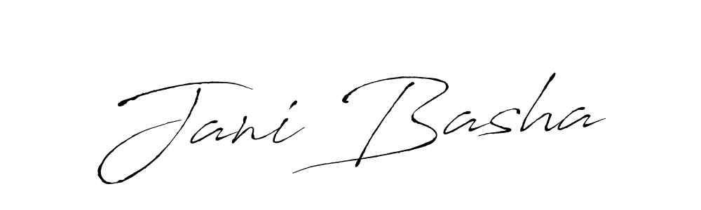 How to make Jani Basha signature? Antro_Vectra is a professional autograph style. Create handwritten signature for Jani Basha name. Jani Basha signature style 6 images and pictures png