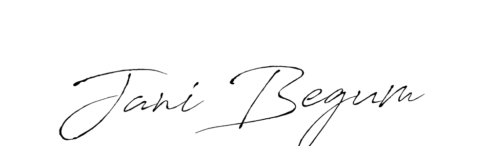 You should practise on your own different ways (Antro_Vectra) to write your name (Jani Begum) in signature. don't let someone else do it for you. Jani Begum signature style 6 images and pictures png