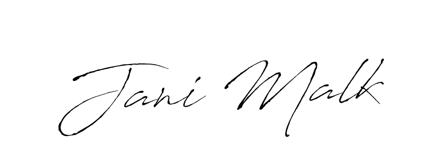 Use a signature maker to create a handwritten signature online. With this signature software, you can design (Antro_Vectra) your own signature for name Jani Malk. Jani Malk signature style 6 images and pictures png