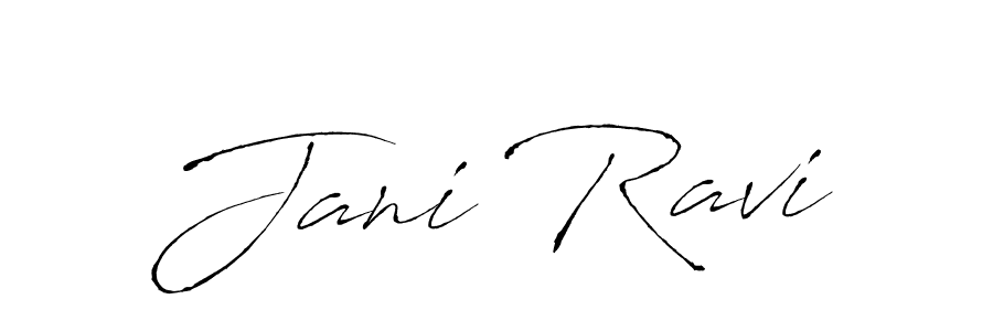 Use a signature maker to create a handwritten signature online. With this signature software, you can design (Antro_Vectra) your own signature for name Jani Ravi. Jani Ravi signature style 6 images and pictures png