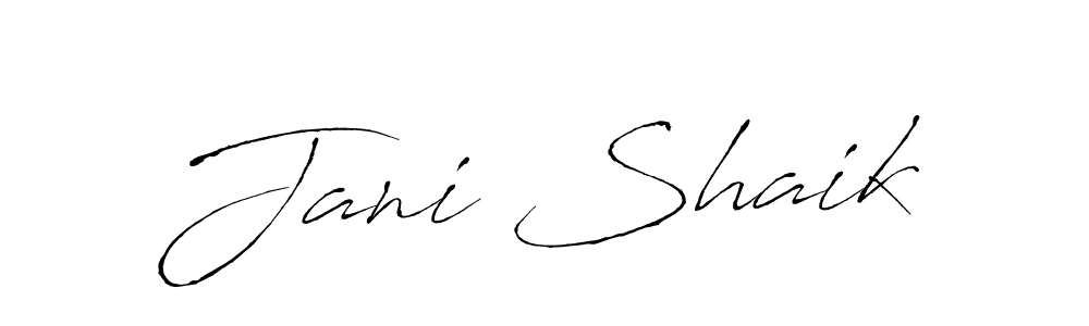 Design your own signature with our free online signature maker. With this signature software, you can create a handwritten (Antro_Vectra) signature for name Jani Shaik. Jani Shaik signature style 6 images and pictures png