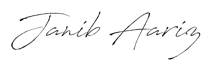 The Antro_Vectra lettering style adds unique flourish to name Janib Aariz. Stand out with a custom digital autograph made in seconds. Janib Aariz signature style 6 images and pictures png