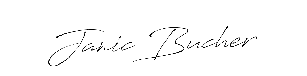 Antro_Vectra is a professional signature style that is perfect for those who want to add a touch of class to their signature. It is also a great choice for those who want to make their signature more unique. Get Janic Bucher name to fancy signature for free. Janic Bucher signature style 6 images and pictures png