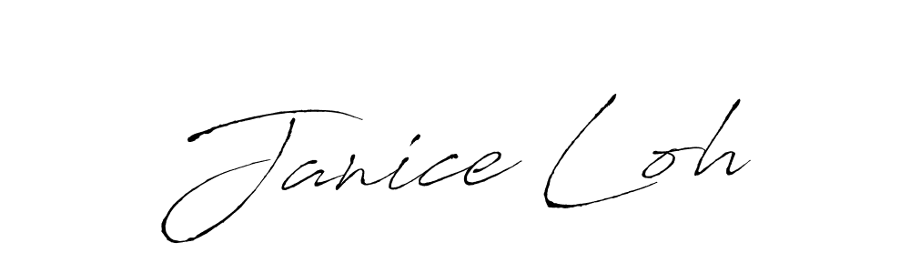 Make a beautiful signature design for name Janice Loh. With this signature (Antro_Vectra) style, you can create a handwritten signature for free. Janice Loh signature style 6 images and pictures png