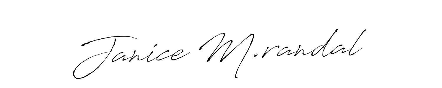 The best way (Antro_Vectra) to make a short signature is to pick only two or three words in your name. The name Janice M.randal include a total of six letters. For converting this name. Janice M.randal signature style 6 images and pictures png