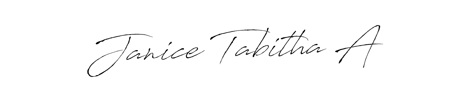 Use a signature maker to create a handwritten signature online. With this signature software, you can design (Antro_Vectra) your own signature for name Janice Tabitha A. Janice Tabitha A signature style 6 images and pictures png