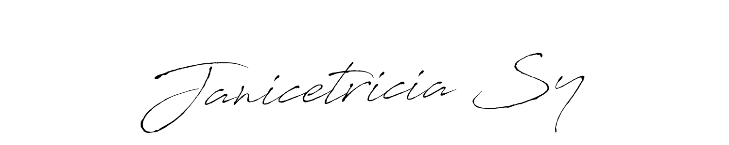 This is the best signature style for the Janicetricia Sy name. Also you like these signature font (Antro_Vectra). Mix name signature. Janicetricia Sy signature style 6 images and pictures png