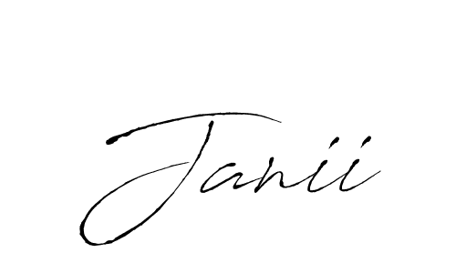 Create a beautiful signature design for name Janii. With this signature (Antro_Vectra) fonts, you can make a handwritten signature for free. Janii signature style 6 images and pictures png