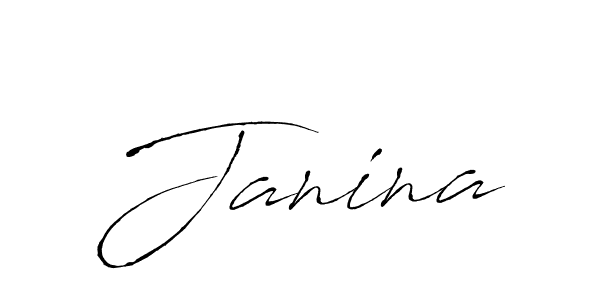 You should practise on your own different ways (Antro_Vectra) to write your name (Janina) in signature. don't let someone else do it for you. Janina signature style 6 images and pictures png