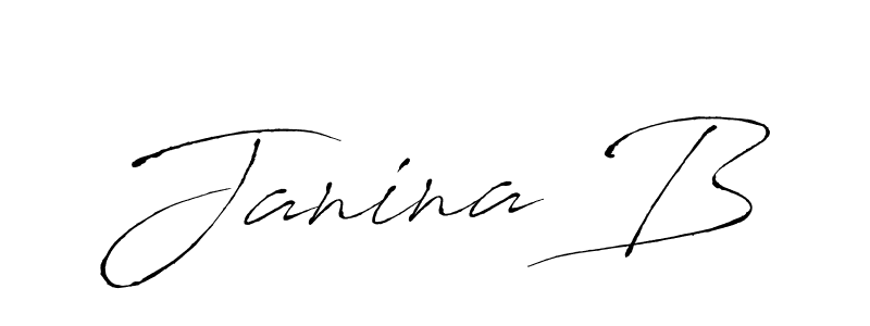 Best and Professional Signature Style for Janina B. Antro_Vectra Best Signature Style Collection. Janina B signature style 6 images and pictures png