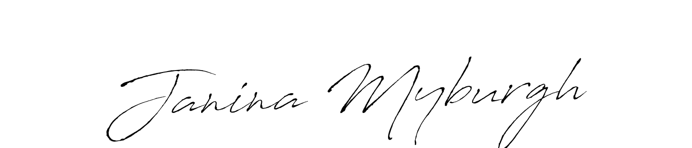 Design your own signature with our free online signature maker. With this signature software, you can create a handwritten (Antro_Vectra) signature for name Janina Myburgh. Janina Myburgh signature style 6 images and pictures png