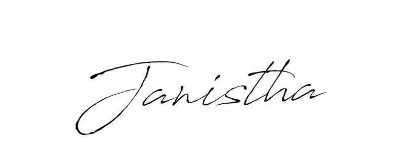 Create a beautiful signature design for name Janistha. With this signature (Antro_Vectra) fonts, you can make a handwritten signature for free. Janistha signature style 6 images and pictures png