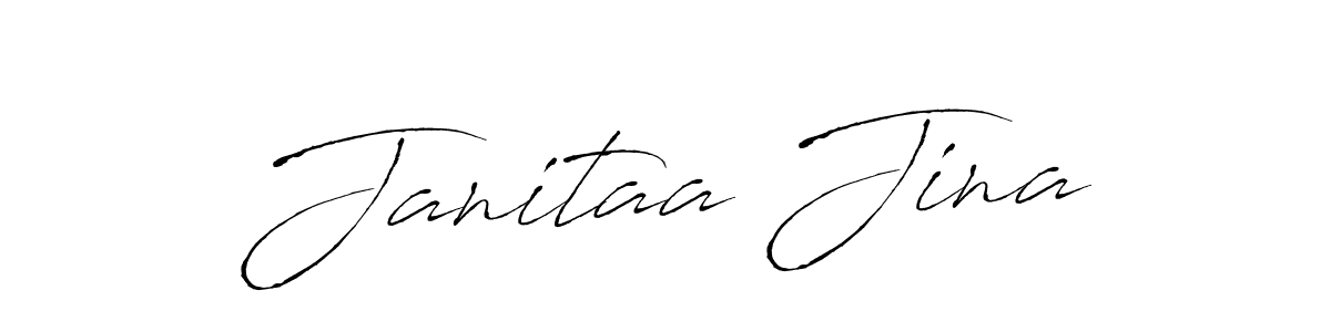 Design your own signature with our free online signature maker. With this signature software, you can create a handwritten (Antro_Vectra) signature for name Janitaa Jina. Janitaa Jina signature style 6 images and pictures png