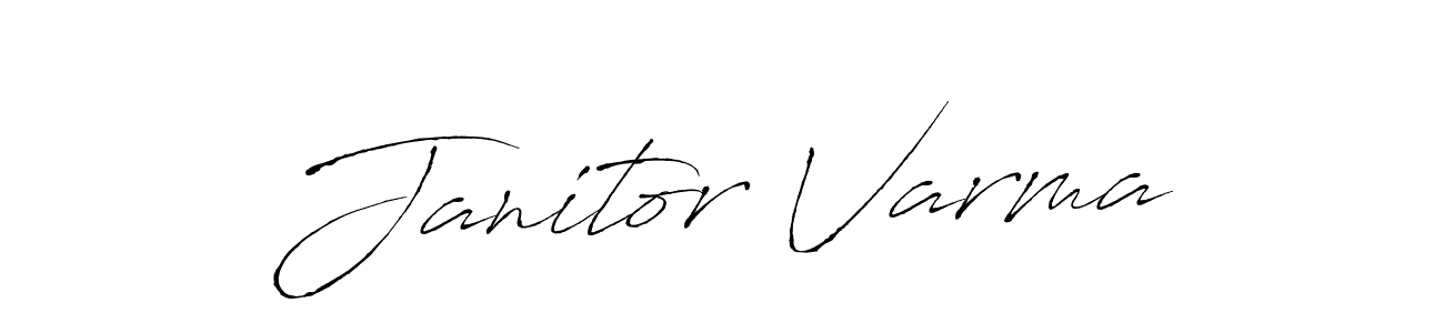 Janitor Varma stylish signature style. Best Handwritten Sign (Antro_Vectra) for my name. Handwritten Signature Collection Ideas for my name Janitor Varma. Janitor Varma signature style 6 images and pictures png