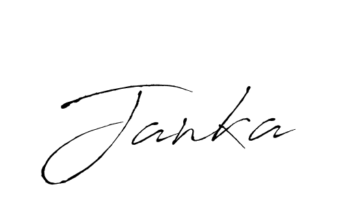 Make a beautiful signature design for name Janka. With this signature (Antro_Vectra) style, you can create a handwritten signature for free. Janka signature style 6 images and pictures png