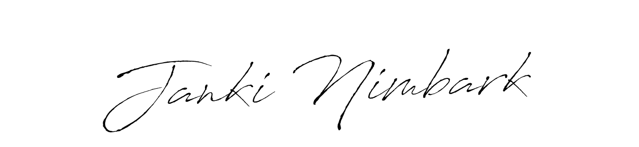 if you are searching for the best signature style for your name Janki Nimbark. so please give up your signature search. here we have designed multiple signature styles  using Antro_Vectra. Janki Nimbark signature style 6 images and pictures png