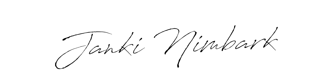 if you are searching for the best signature style for your name Janki Nimbark. so please give up your signature search. here we have designed multiple signature styles  using Antro_Vectra. Janki Nimbark signature style 6 images and pictures png