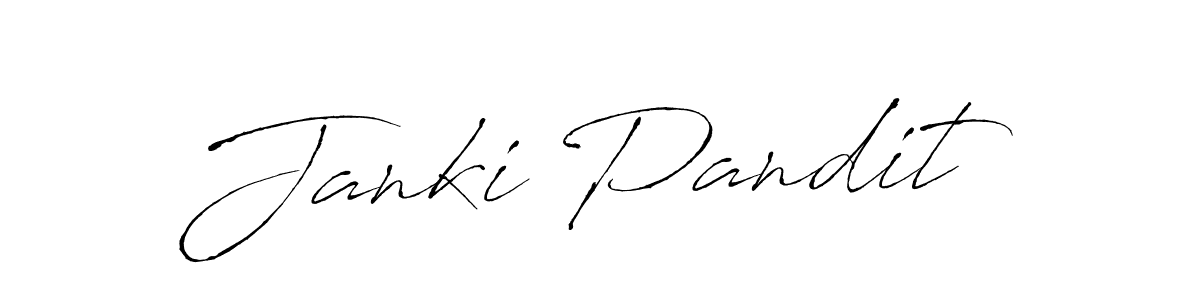 Create a beautiful signature design for name Janki Pandit. With this signature (Antro_Vectra) fonts, you can make a handwritten signature for free. Janki Pandit signature style 6 images and pictures png