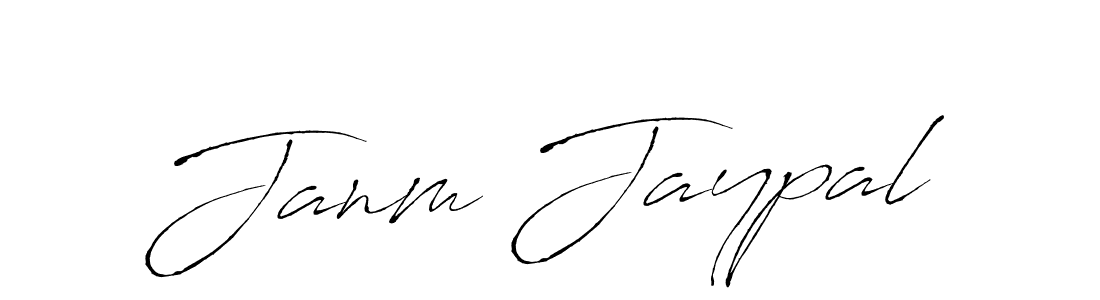 Make a beautiful signature design for name Janm Jaypal. With this signature (Antro_Vectra) style, you can create a handwritten signature for free. Janm Jaypal signature style 6 images and pictures png