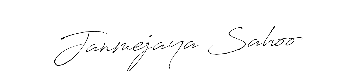 Make a beautiful signature design for name Janmejaya Sahoo. With this signature (Antro_Vectra) style, you can create a handwritten signature for free. Janmejaya Sahoo signature style 6 images and pictures png