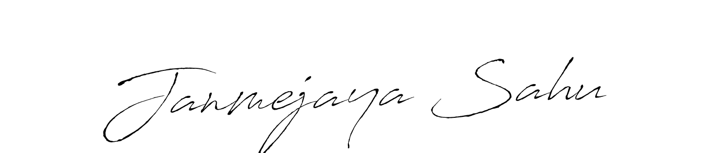 How to make Janmejaya Sahu name signature. Use Antro_Vectra style for creating short signs online. This is the latest handwritten sign. Janmejaya Sahu signature style 6 images and pictures png