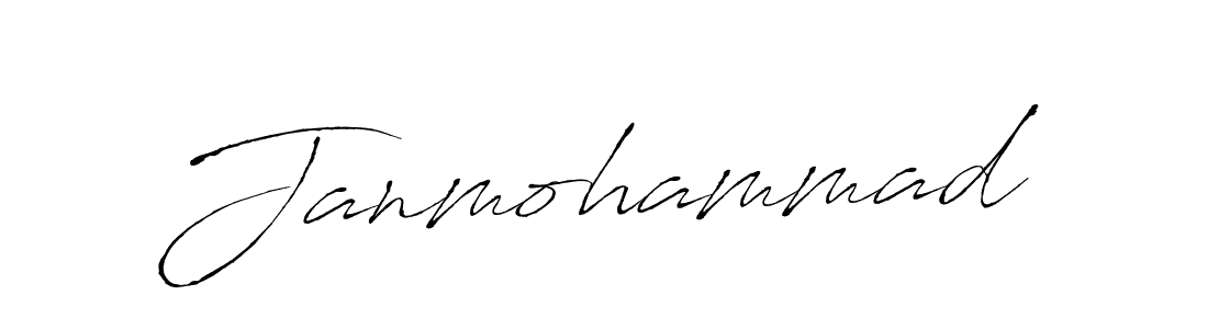 Use a signature maker to create a handwritten signature online. With this signature software, you can design (Antro_Vectra) your own signature for name Janmohammad. Janmohammad signature style 6 images and pictures png