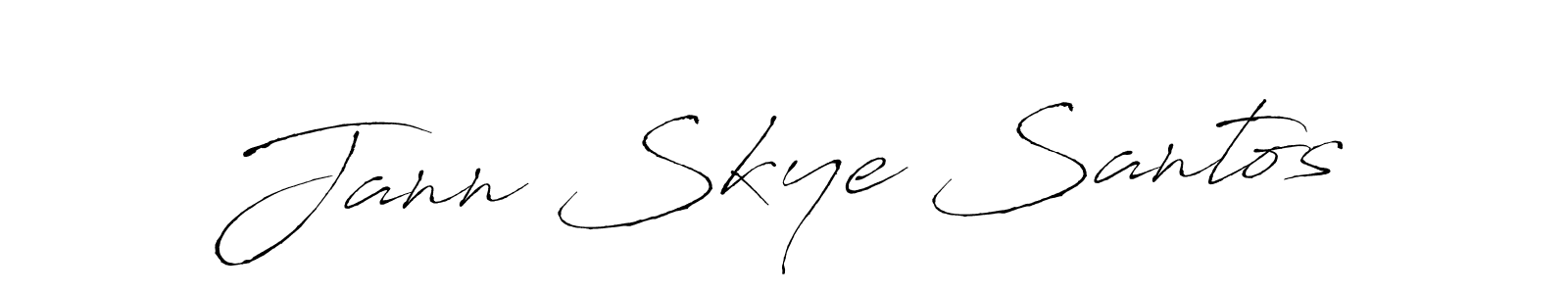 How to make Jann Skye Santos signature? Antro_Vectra is a professional autograph style. Create handwritten signature for Jann Skye Santos name. Jann Skye Santos signature style 6 images and pictures png