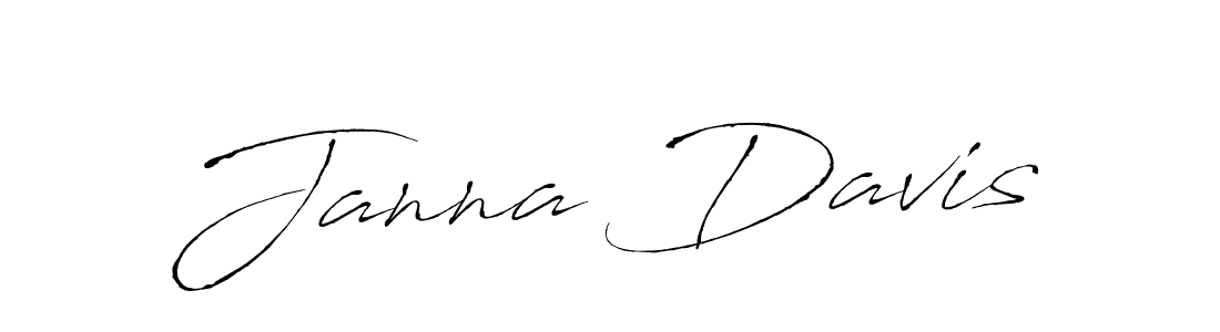 Janna Davis stylish signature style. Best Handwritten Sign (Antro_Vectra) for my name. Handwritten Signature Collection Ideas for my name Janna Davis. Janna Davis signature style 6 images and pictures png