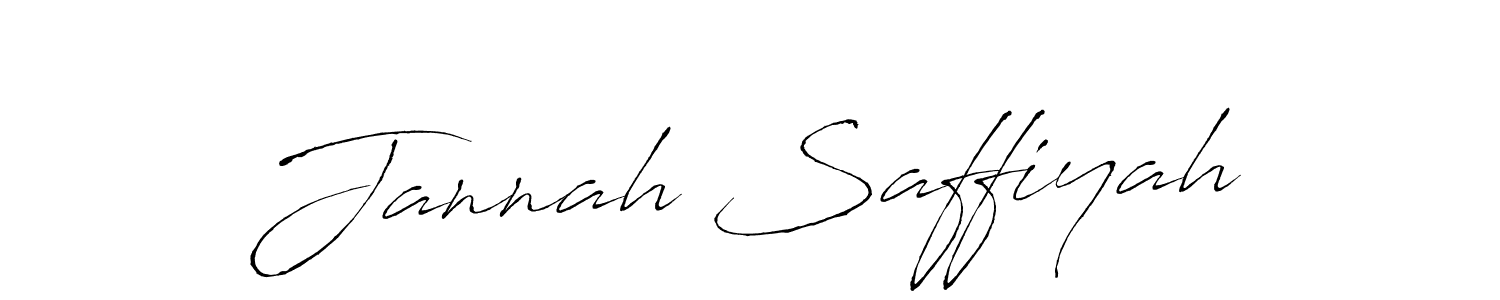Also we have Jannah Saffiyah name is the best signature style. Create professional handwritten signature collection using Antro_Vectra autograph style. Jannah Saffiyah signature style 6 images and pictures png