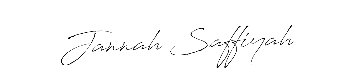 Design your own signature with our free online signature maker. With this signature software, you can create a handwritten (Antro_Vectra) signature for name Jannah Saffiyah. Jannah Saffiyah signature style 6 images and pictures png