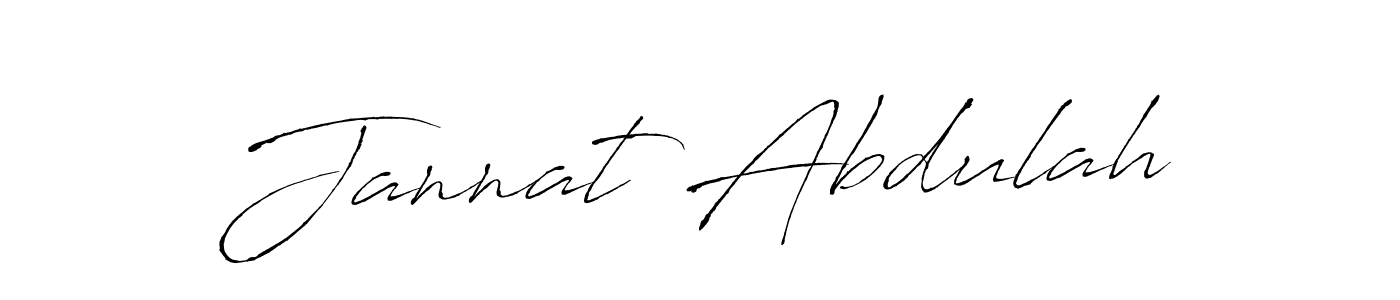 How to make Jannat Abdulah signature? Antro_Vectra is a professional autograph style. Create handwritten signature for Jannat Abdulah name. Jannat Abdulah signature style 6 images and pictures png