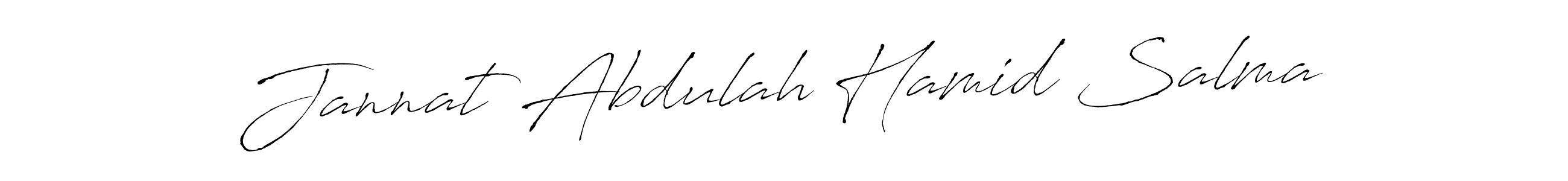 Use a signature maker to create a handwritten signature online. With this signature software, you can design (Antro_Vectra) your own signature for name Jannat Abdulah Hamid Salma. Jannat Abdulah Hamid Salma signature style 6 images and pictures png