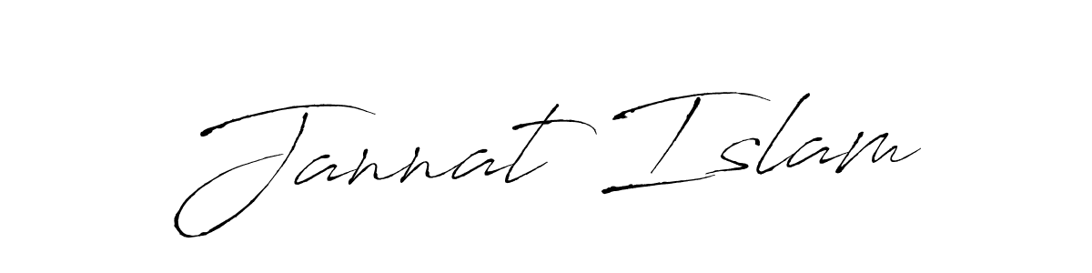 Also we have Jannat Islam name is the best signature style. Create professional handwritten signature collection using Antro_Vectra autograph style. Jannat Islam signature style 6 images and pictures png
