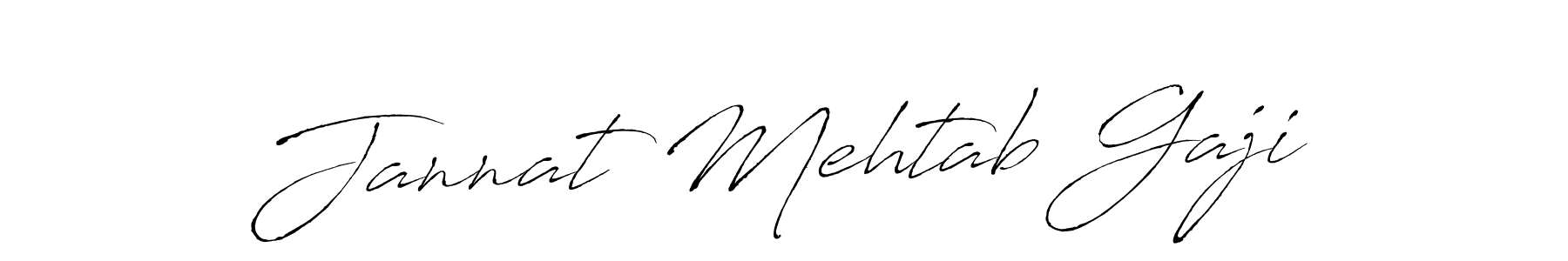 Design your own signature with our free online signature maker. With this signature software, you can create a handwritten (Antro_Vectra) signature for name Jannat Mehtab Gaji. Jannat Mehtab Gaji signature style 6 images and pictures png