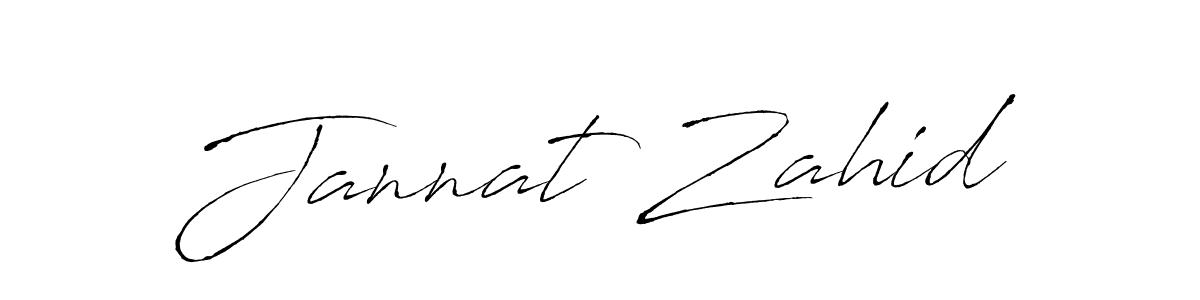 Jannat Zahid stylish signature style. Best Handwritten Sign (Antro_Vectra) for my name. Handwritten Signature Collection Ideas for my name Jannat Zahid. Jannat Zahid signature style 6 images and pictures png