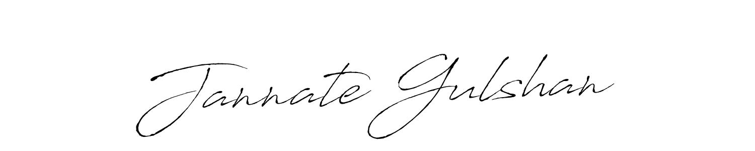 Make a beautiful signature design for name Jannate Gulshan. Use this online signature maker to create a handwritten signature for free. Jannate Gulshan signature style 6 images and pictures png