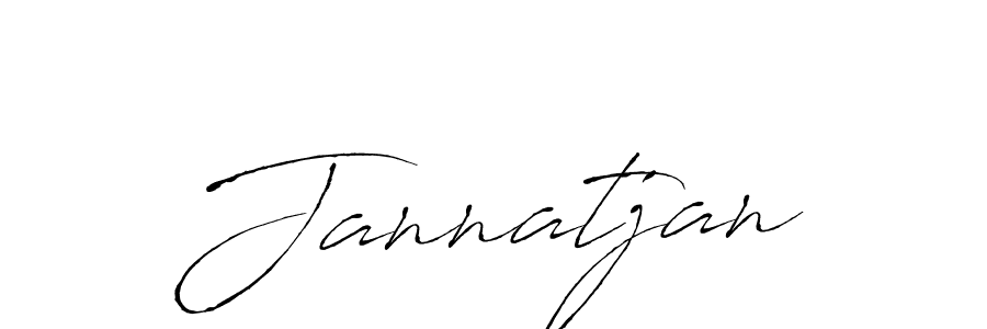 Make a beautiful signature design for name Jannatjan. With this signature (Antro_Vectra) style, you can create a handwritten signature for free. Jannatjan signature style 6 images and pictures png