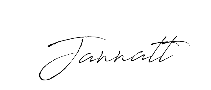 Create a beautiful signature design for name Jannatt. With this signature (Antro_Vectra) fonts, you can make a handwritten signature for free. Jannatt signature style 6 images and pictures png