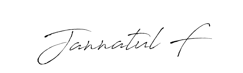 Antro_Vectra is a professional signature style that is perfect for those who want to add a touch of class to their signature. It is also a great choice for those who want to make their signature more unique. Get Jannatul F name to fancy signature for free. Jannatul F signature style 6 images and pictures png