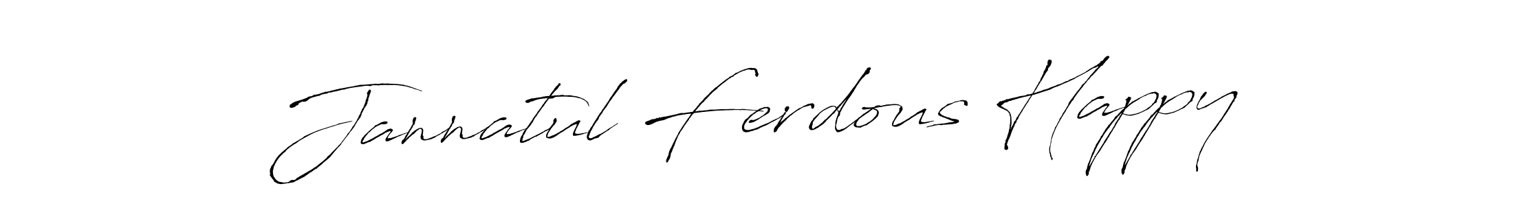 Once you've used our free online signature maker to create your best signature Antro_Vectra style, it's time to enjoy all of the benefits that Jannatul Ferdous Happy name signing documents. Jannatul Ferdous Happy signature style 6 images and pictures png