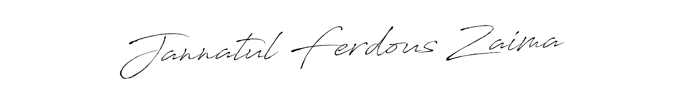 Also we have Jannatul Ferdous Zaima name is the best signature style. Create professional handwritten signature collection using Antro_Vectra autograph style. Jannatul Ferdous Zaima signature style 6 images and pictures png