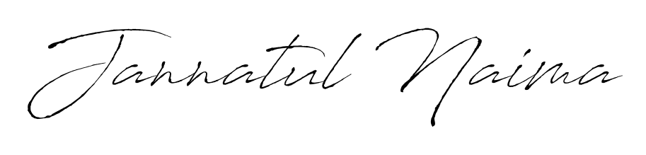 Make a beautiful signature design for name Jannatul Naima. With this signature (Antro_Vectra) style, you can create a handwritten signature for free. Jannatul Naima signature style 6 images and pictures png
