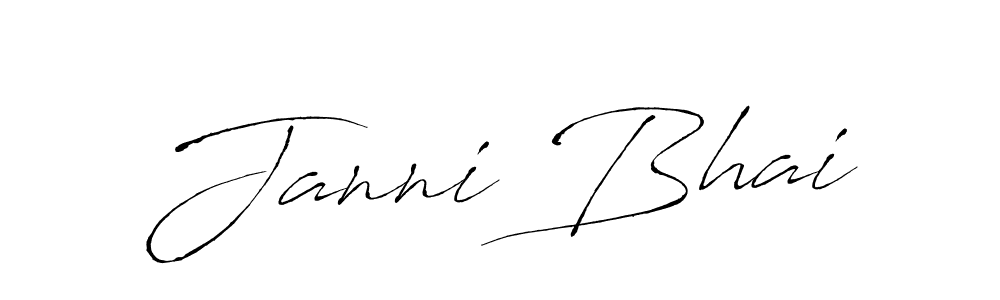 The best way (Antro_Vectra) to make a short signature is to pick only two or three words in your name. The name Janni Bhai include a total of six letters. For converting this name. Janni Bhai signature style 6 images and pictures png