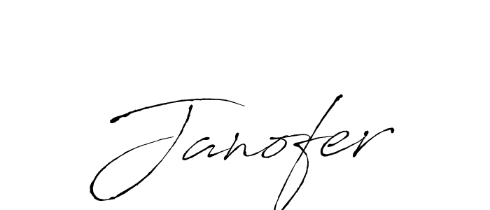 How to make Janofer signature? Antro_Vectra is a professional autograph style. Create handwritten signature for Janofer name. Janofer signature style 6 images and pictures png