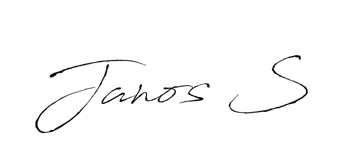 Make a beautiful signature design for name Janos S. With this signature (Antro_Vectra) style, you can create a handwritten signature for free. Janos S signature style 6 images and pictures png