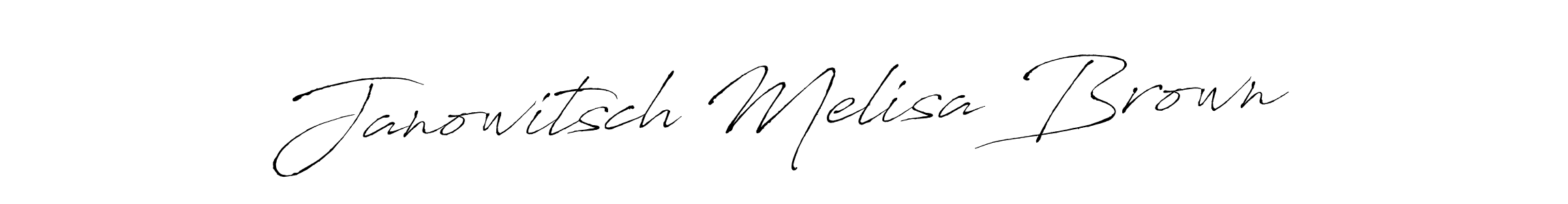 It looks lik you need a new signature style for name Janowitsch Melisa Brown. Design unique handwritten (Antro_Vectra) signature with our free signature maker in just a few clicks. Janowitsch Melisa Brown signature style 6 images and pictures png